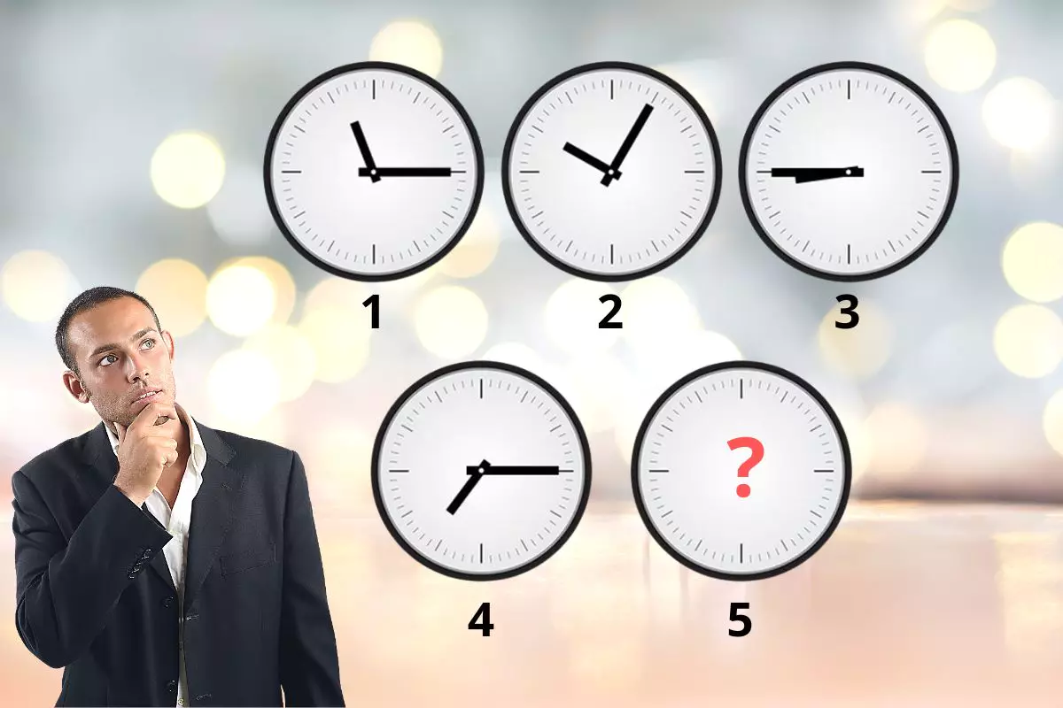 IQ-test: hoe laat moet de laatste klok staan?
